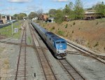 AMTK 159 leads train P080-06 across Boylan Junction